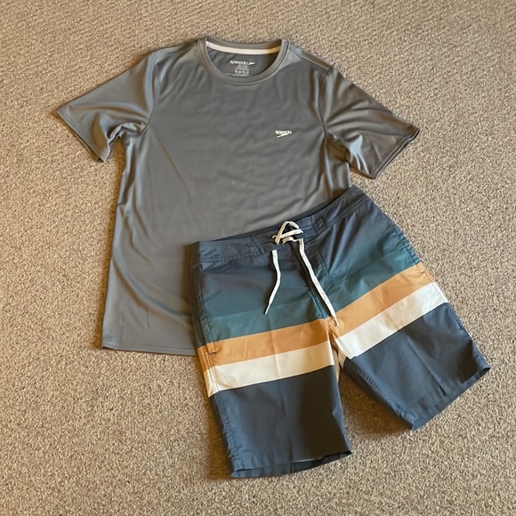 Speedo Men's Rash Guard - Gray S - Picture 10 of 11